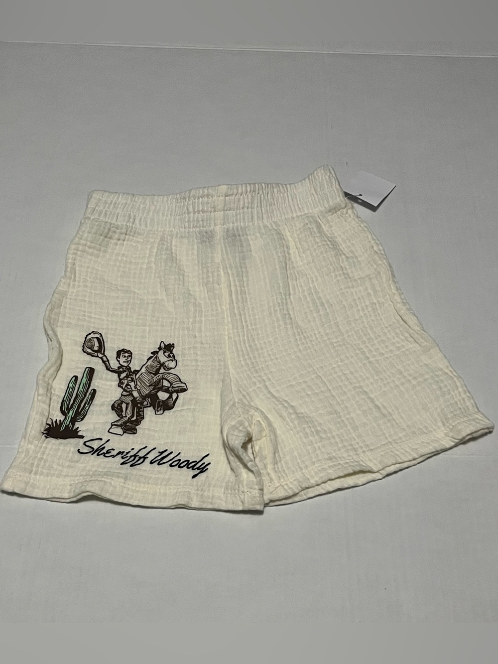 Cream Sheriff Woody Graphic Women's Shorts